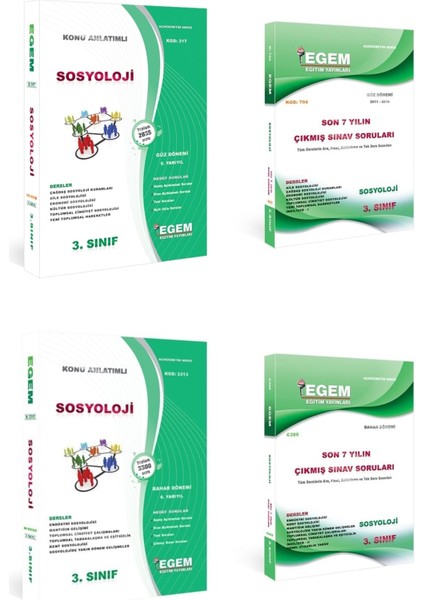 Açık Öğretim Sosyoloji Güz ve Bahar Dönemi 3. Sınıf Konu Anlatımlı Soru ve Çıkmış