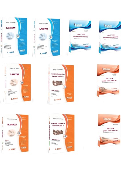 Açık Öğr. AÖF İlahiyat 1 ve 2. Sınıf Güz ve Bahar Dönemleri Konu Soru ve Çıkmış Full Set