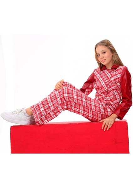 Kız Çocuk Kareli Takım modelleri