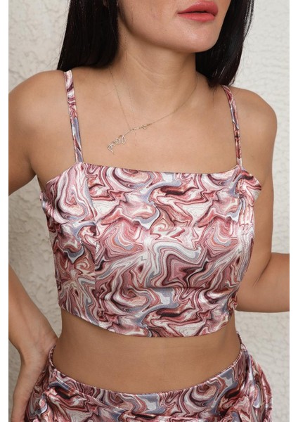 Özel Dijital Baskı Pembe Crop fiyatları