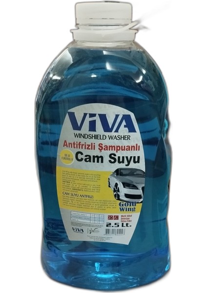 Antifirizli Şampuanlı Cam Suyu 2.5lt -21 Derece