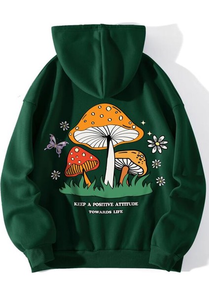 Only Trendwear Mantar Baskılı Oversize Sweatshirt