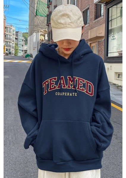Only Trendwear Teamed Baskılı Oversize Sweatshirt modelleri