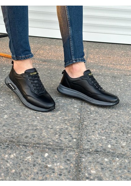 Deri Rahat Ortopedik Erkek Günlük Kışlık Kaymaz Taban Sneaker Ayakkabı 40-44