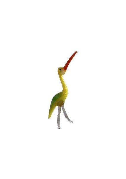 El Yapımı Mini Murano Cam Flamingo Biblo A140-01