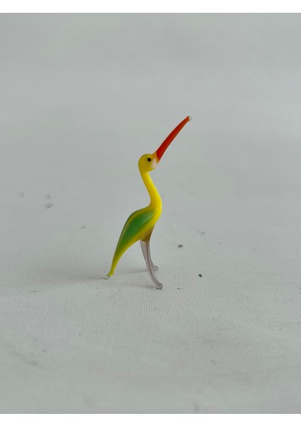 El Yapımı Mini Murano Cam Flamingo Biblo A140-01