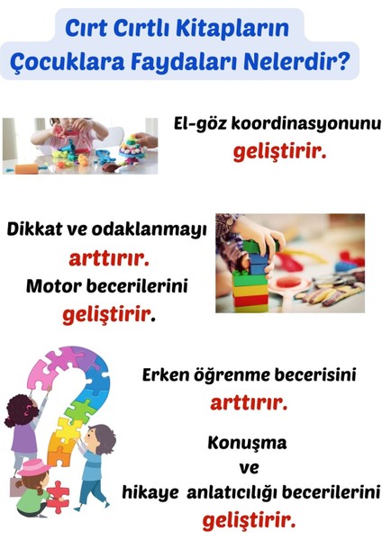 Yky Ilk Kitaplarım, Ingilizce Destekli- 2-3 Yaş Konuşmayı ve Dikkati Geliştiren Cırt Cırtlı Etkinlik modelleri