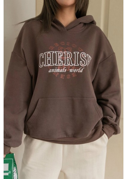 Only Trendwear Cherish Baskılı Oversize Sweatshirt