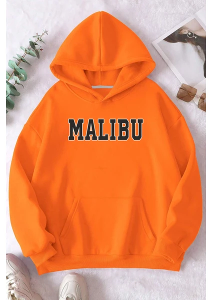 Only Trendwear Unisex Malıbu Baskılı Oversize Sweatshirt