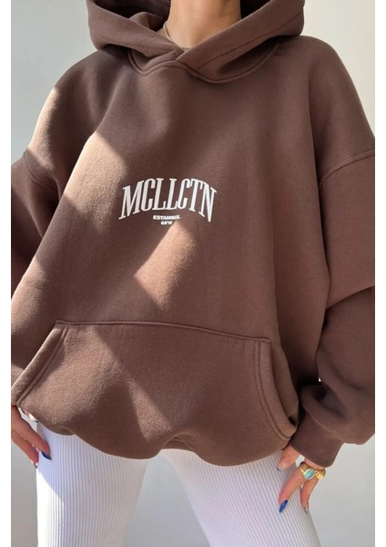 Only Trendwear Unisex Mcllctn Baskılı Oversize Sweatshirt