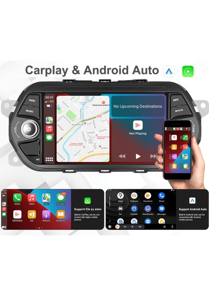 Fiat Egea Android Multimedya 2GB-32GB Carplay 7 Inc Hd 2.5d IPS Ekran Kamera Hediyeli