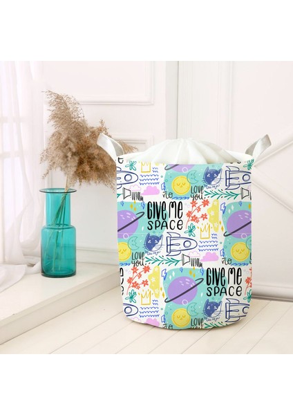 Dijital Baskılı Çok Amaçlı Sepet Model 40047