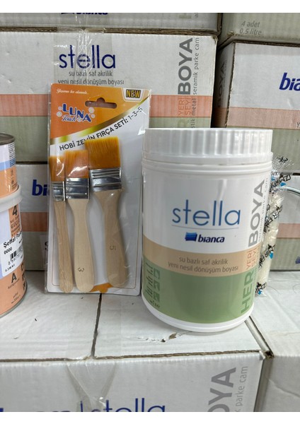 Bianca Stella Su Bazlı Saf Akrilik Boya 1 Lt