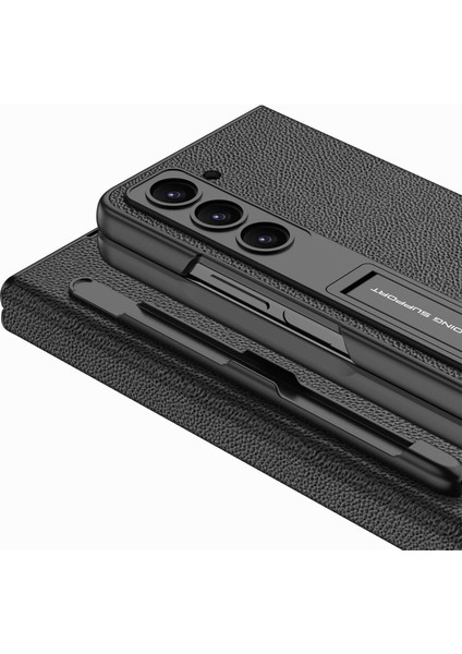 Samsung Galaxy Z Fold 5 Kılıf Kalem Koymalı Standlı Suni Deri Droga Kapak fiyatları