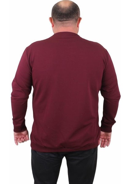 Büyük Beden Sıfır Yaka Classic Sweat 23216 Murdum modelleri