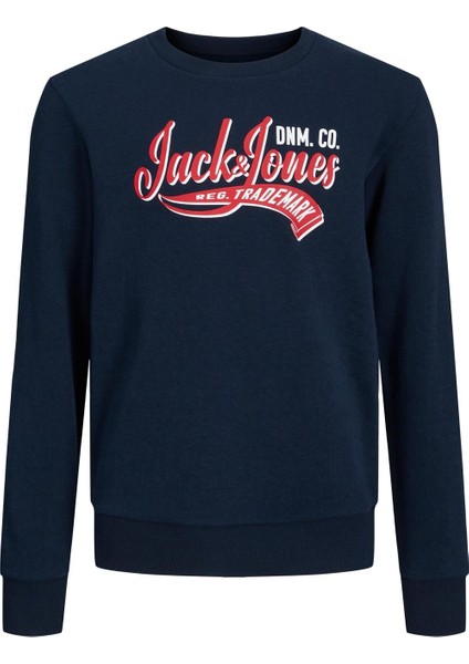 Jjelogo Sweat Crew Neck 2 Lacivert Erkek Sweatshirt