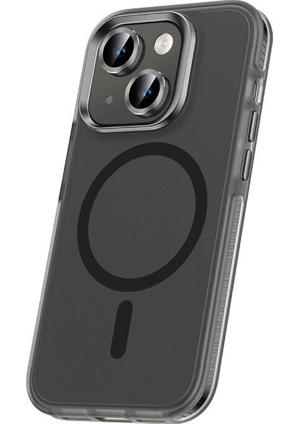 Apple Iphone 15 Plus Kılıf Renkli Magsafeli Transparan Airbaglı Klaptika Silikon