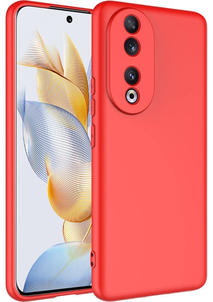 Huawei Honor 90 Kılıf Kamera Korumalı Renkli Içi Süet Mara Lansman Silikon