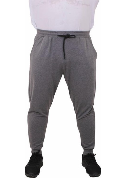 Büyük Beden Basic Eşofman Altı Full Lycra 11516 Grı Melanj modelleri