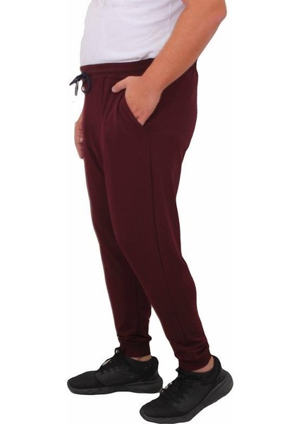 Büyük Beden Basic Eşofman Altı Full Lycra 11516 Murdum