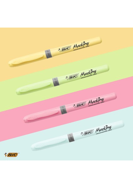 Marking Highlighter gr ip Fosforlu Pastel Neon Kalem 12'li