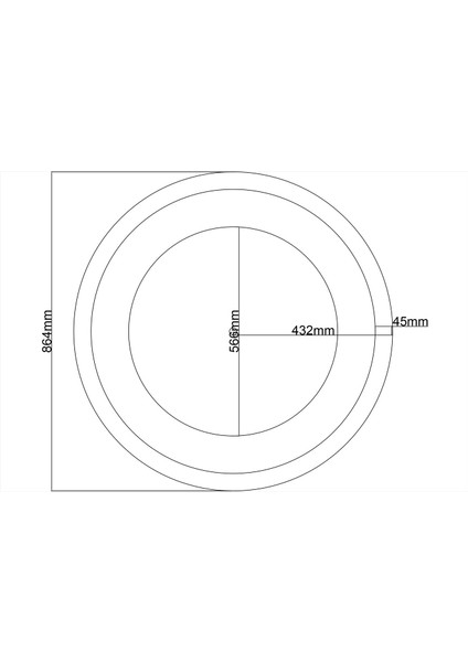 Tavan Göbek Dış Çitalı 41-86X86X2CM modelleri