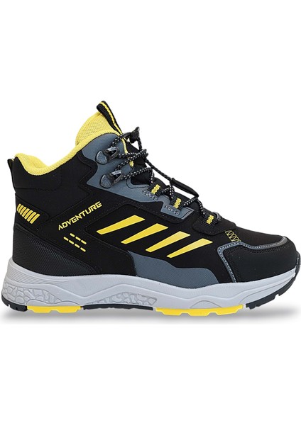 1783 Anatomik Tabanlı Lastik Bağcıklı Çocuk Trekking Spor Bot - NKT01783-SIYAH-33