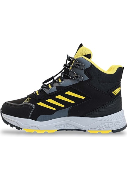 1783 Anatomik Tabanlı Lastik Bağcıklı Çocuk Trekking Spor Bot - NKT01783-SIYAH-33
