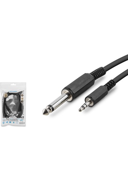 HDX1055 Ensturuman Kablo Gitar 6.35MM To 3.5mm
