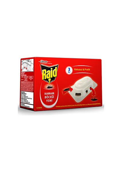 ( 5 Adet ) Raid Böcek Yemi 6'lı