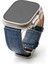 Lesband Leather crocco Mavi Gerçek Deri Apple Watch Kordon Seri 1-8, Se, Ultra ve Ultra 2 ile Uyumlu 1