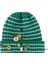 Kızlar Sonbahar ve Kış Çizgili Sıcak Düğmeli Örme Şapka (Yurt Dışından) 1