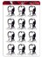 Gazi Mustafa Kemal Atatürk Sticker 6x5 cm 12 Adet 1