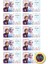 Frozen Karlar Ülkesi Okul Sticker Seti 92ADET 4
