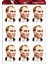 Gazi Mustafa Kemal Atatürk Sticker 8x5 cm 9 Adet 1