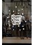 Yıldızlı Süslemeli Sarkıt Happy New Year Yazısı Yeni Yıl Vitrin Cam Sticker 2