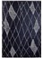 Glazov Siyah Geometrik Polyester Dijital Baskı Halı 1