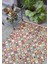 Nazran Turuncu Geometrik Polyester Dijital Baskı Halı 5