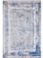 Cehov Mavi Modern Polyester Dijital Baskı Halı 1
