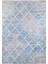 Vorkuta Mavi Geometrik Polyester Dijital Baskı Halı 1