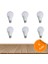LED Ampul Beyaz Renk 9 Watt Tasarruflu 6 Adet 1