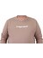 Erkek Büyük Beden Sıfır Yaka Sweat Streetwear 23206 Toprak 5
