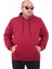 Büyük Beden Erkek Basic Sweat Kapüşonlu 11700 Bordo 1