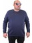 Erkek Büyük Beden Sıfır Yaka Sweat Only Free 23202 Indıgo 2