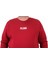 Erkek Büyük Beden Sıfır Yaka Sweat Hlsnk 23204 Bordo 5