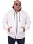 Büyük Beden Unisex Kapüşonlu 3ip Sweat 11701 Ekru 1