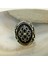 Osmanlı Tuğrası Siyah Taşlı Erkek Yüzük 3