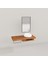 Genus Ahşap Hilton Banyo Rafı - Açık Ceviz 70 cm 4