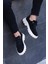 Siyah Süet Yüksek Taban Erkek Sneakers 4