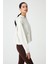 Taş Kapüşonlu Yumuşak Dokulu Crop Sweatshirt Cropped Sweat 3
